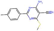 4-Amino-2-(4-methylphenyl)-6-(methylthio)pyrimidine-5-carbonitrile