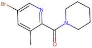 5-Bromo-3-methyl-2-[(piperidin-1-yl)carbonyl]pyridine