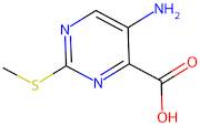 5-Amino-2-(methylthio)-4-pyrimidinecarboxylic acid