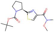 tert-Butyl (S)-2-(4-(methoxy(methyl)carbamoyl)thiazol-2-yl)pyrrolidine-1-carboxylate