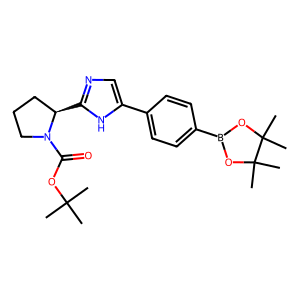 (S)-tert-Butyl 2-(5-(4-(4,4,5,5-tetramethyl-1,3,2-dioxaborolan-2-yl)phenyl)-1H-imidazol-2-yl)pyrro…