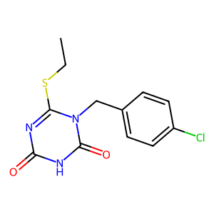 1-(4-Chlorobenzyl)-6-(ethylthio)-1,3,5-triazine-2,4(1H,3H)-dione