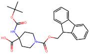 1-(9H-Fluoren-9-ylmethoxycarbonyl)-4-[(2-methylpropan-2-yl)oxycarbonylamino]piperidine-4-carboxy...