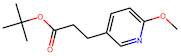 Tert-butyl 3-(6-methoxypyridin-3-yl)propanoate