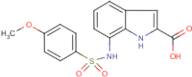 7-{[(4-Methoxyphenyl)sulphonyl]amino}-1H-indole-2-carboxylic acid