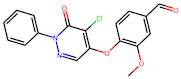 4-((5-Chloro-6-oxo-1-phenyl-1,6-dihydropyridazin-4-yl)oxy)-3-methoxybenzaldehyde