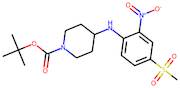 4-[4-(Methylsulphonyl)-2-nitrophenyl]piperidine-4-amine, N1-BOCprotected