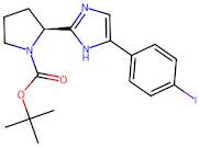 (S)-tert-Butyl 2-(5-(4-iodophenyl)-1H-imidazol-2-yl)pyrrolidine-1-carboxylate