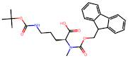 (S)-2-((((9H-Fluoren-9-yl)methoxy)carbonyl)(methyl)amino)-5-((tert-butoxycarbonyl)amino)pentanoic …