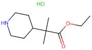 Ethyl 2-methyl-2-(piperidin-4-yl)propanoate hydrochloride