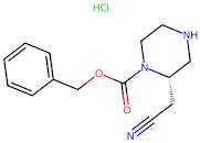 Benzyl (S)-2-(cyanomethyl)piperazine-1-carboxylate hydrochloride