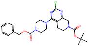 tert-Butyl 4-(4-((benzyloxy)carbonyl)piperazin-1-yl)-2-chloro-5,8-dihydropyrido[3,4-d]pyrimidine...