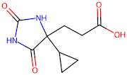 3-(4-Cyclopropyl-2,5-dioxoimidazolidin-4-yl)propanoic acid