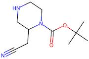 tert-Butyl 2-(cyanomethyl)piperazine-1-carboxylate