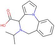 5,6-Dihydro-5-isopropyl-4H-pyrrolo[1,2-a][1,4]benzodiazepine-4-carboxylic acid