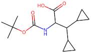 2-((Tert-butoxycarbonyl)amino)-3,3-dicyclopropylpropanoic acid