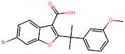 6-Bromo-2-(2-(3-methoxyphenyl)propan-2-yl)benzofuran-3-carboxylic acid