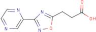 3-[3-(Pyrazin-2-yl)-1,2,4-oxadiazol-5-yl]propanoic acid