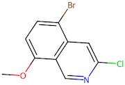 5-bromo-3-chloro-8-methoxyisoquinoline