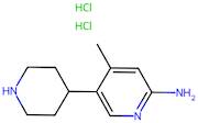 4-Methyl-5-(piperidin-4-yl)pyridin-2-amine dihydrochloride