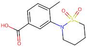 3-(1,1-Dioxido-1,2-thiazinan-2-yl)-4-methylbenzoic acid