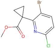 Methyl 1-(3-bromo-6-chloropyridin-2-yl)cyclopropane-1-carboxylate