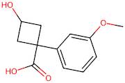 3-Hydroxy-1-(3-methoxyphenyl)cyclobutane-1-carboxylic acid