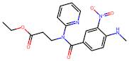 Ethyl 3-(4-(methylamino)-3-nitro-N-(pyridin-2-yl)benzamido)propanoate