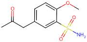 2-Methoxy-5-(2-oxopropyl)benzenesulfonamide