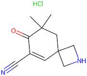 8,8-Dimethyl-7-oxo-2-azaspiro[3.5]non-5-ene-6-carbonitrile hydrochloride