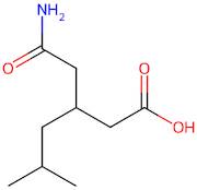 3-(2-Amino-2-oxoethyl)-5-methylhexanoic acid