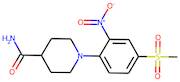 1-[4-(Methylsulphonyl)-2-nitrophenyl]piperidine-4-carboxamide