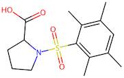 1-(2,3,5,6-Tetramethylphenyl)sulfonylpyrrolidine-2-carboxylic acid