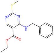 Ethyl 4-(benzylamino)-2-(methylthio)pyrimidine-5-carboxylate