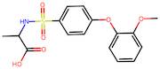 2-[[4-(2-Methoxyphenoxy)phenyl]sulfonylamino]propanoic acid