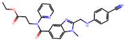 Ethyl 3-(2-(((4-cyanophenyl)amino)methyl)-1-methyl-N-(pyridin-2-yl)-1H-benzo[d]imidazole-5-carboxa…