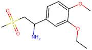 1-(3-Ethoxy-4-methoxyphenyl)-2-(methylsulfonyl)ethanamine