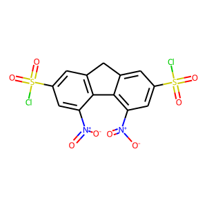 4,5-Dinitro-9H-fluorene-2,7-disulphonyl chloride