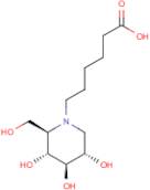 6-[(2R,3R,4R,5S)-2-(Hydroxymethyl)-3,4,5-trihydroxypiperidin-1-yl]hexanoic acid