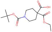 1-(tert-Butoxycarbonyl)-4-(ethoxycarbonyl)piperidine-4-carboxylic acid