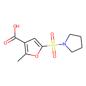 2-Methyl-5-[(pyrrolidin-1-yl)sulphonyl]-3-furoic acid