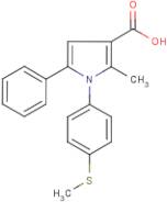 1-(4-Methylthiophenyl)-2-methyl-5-phenylpyrrole-3-carboxylic acid