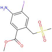 Methyl 5-amino-4-iodo-2-((methylsulfonyl)methyl)benzoate