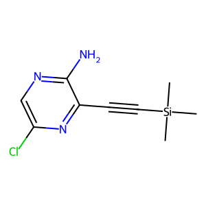 5-Chloro-3-(2-trimethylsilylethynyl)pyrazin-2-amine