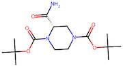 (S)-di-tert-butyl 2-carbamoylpiperazine-1,4-dicarboxylate