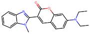 7-(Diethylamino)-3-(1-methyl-2-benzimidazolyl)coumarin