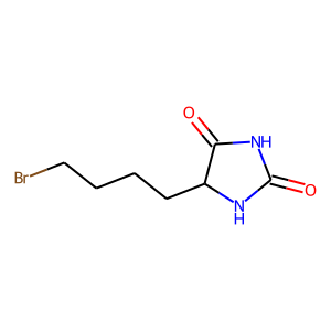 5-(4-Bromobut-1-yl)hydantoin