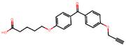 5-(4-(4-(Prop-2-yn-1-yloxy)benzoyl)phenoxy)pentanoic acid