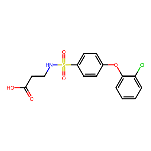 3-((4-(2-Chlorophenoxy)phenyl)sulfonamido)propanoic acid