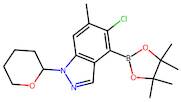 5-Chloro-6-methyl-1-(tetrahydro-2H-pyran-2-yl)-4-(4,4,5,5-tetramethyl-1,3,2-dioxaborolan-2-yl)-1...